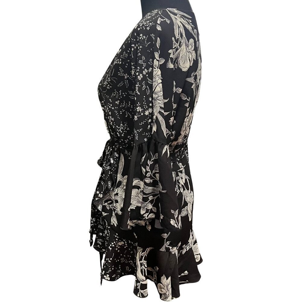 French Connection Patchwork Wrap Top - Picture 2 of 4